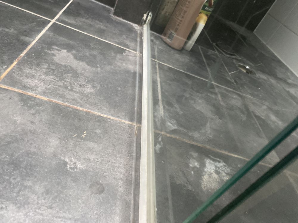First floor shower recess where water was escaping its containment, found during a defect investigation in Holsworthy