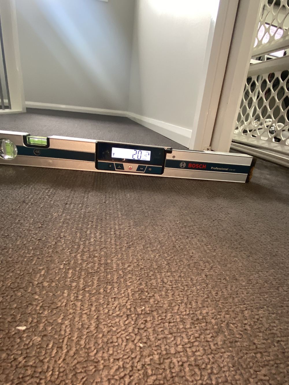 20mm change in floor level over a short run, Casula, Cobbitty